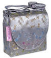Silver dragonfly diaper bag