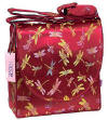 Dark red dragonfly diaper bag