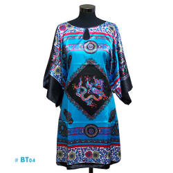 Blue caftan with Chinese Dragon