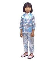 Chinese girl's outfit - silver