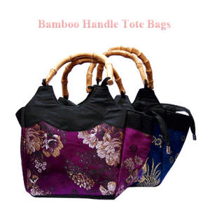 Bamboo Handled Tote Bags