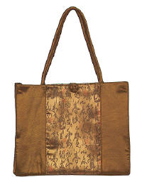 Brown Chinese Calligraphy Totebag