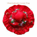 Red floral jewelry wraps
