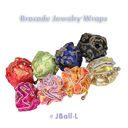 Brocade jewelry wraps - large