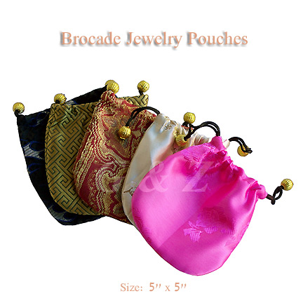 Little brocade favor bags or jewelry bags