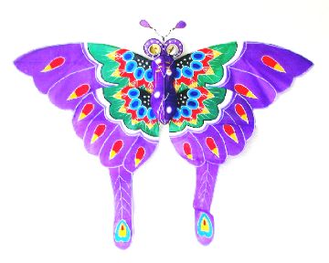 Purple Chinese butterfly kites