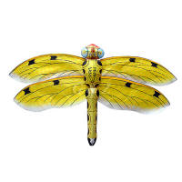 Yellow gold dragonfly kite