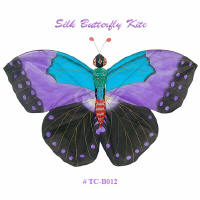 Purple Silk Butterfly Kite