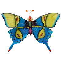 Silk butterfly kite - blue wings